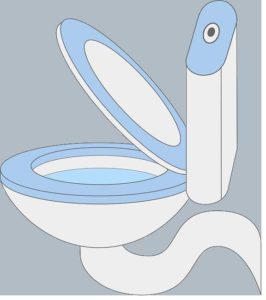 clogged toilet